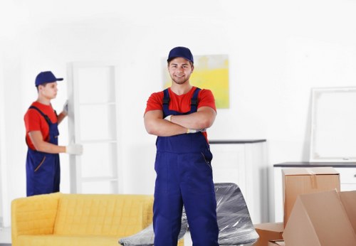 Loading process for a professional moving company with liability terms