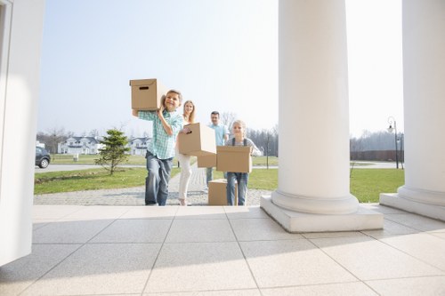Local removal truck hire service transporting household items in Wimbledon