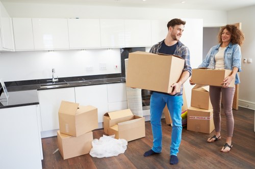 Efficient student removals service in Wimbledon street