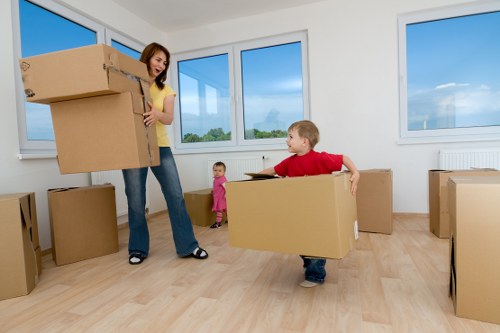 Packing supplies and boxes for a Wimbledon house removal