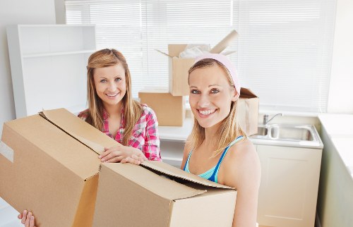 Low-carbon removal van transporting sorted materials in Wimbledon